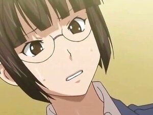 Bebé anime traviesa haciendo una mamada