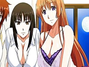Tres enormes chicas hentai con tetas se follan