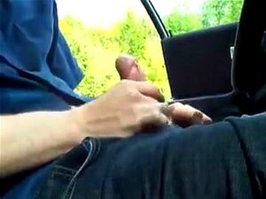 Paja de descanso en el coche, decidí por una pequeña paja cuando me