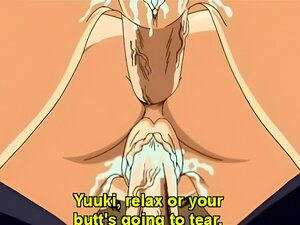 Linda shemale hentai con grandes tetas recibe juegos previos y un