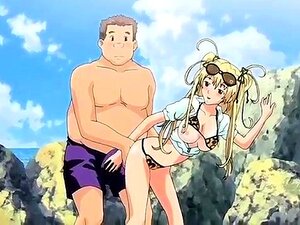 Deslumbrante chica hentai recibe una polla dura por detrás